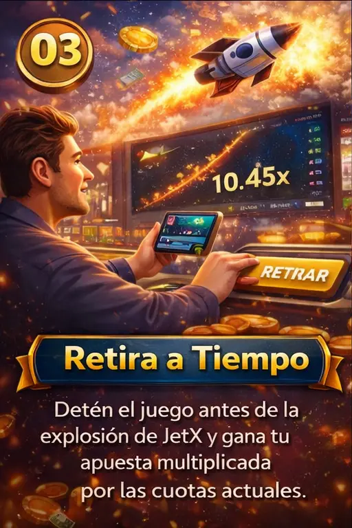 Passo 3 jogo Jet X - Retirar antes do crash JetX